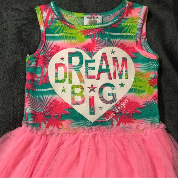 Other - ❗️SOLD❗️”Dream Big” Las Vegas Heart | Palm Tree Design Dress